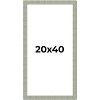PosterPalooza | Panoramic Sculpted Blue Picture Frame - UV Acrylic, Foam Board Backing, Hanging Hardware - 2 of 4