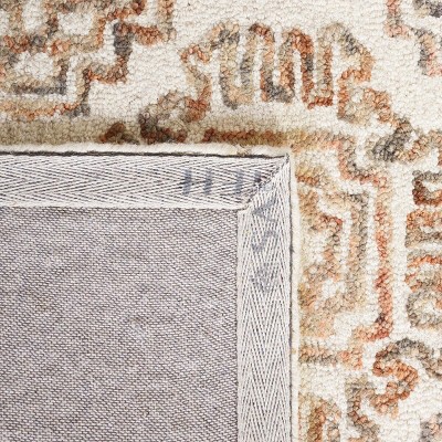 Ivory Wool & Cotton Handmade Tufted Round Rug