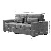 NicBex 79.5 Inch Modern 2-Seater Sofa with 2 Throw Pillows for Living Room,Apartment,Bedroom - 3 of 4