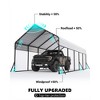 13'x26' Heavy Duty Metal Carport - 12,000LB Snow Load, Hurricane-Resistant (12 Beaufort), Extra Tall Shelter for Tractors, Boats - 4 of 4