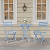 ODK 3 Piece Foldable Bistro Set with Table & 2 Chairs, Waterproof Patio Furniture for Balcony Porch Apartment Garden - 3 of 4
