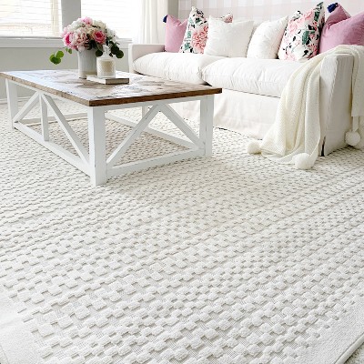 Natural Gray High Low Indoor Outdoor Area Rug