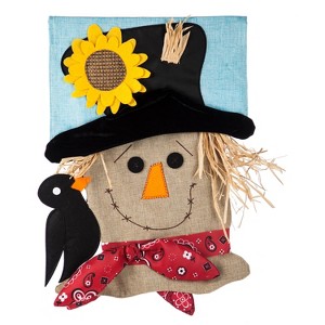 Evergreen Scarecrow Season Burlap Garden Flag, 12.5 x 18 inches - 1 of 4