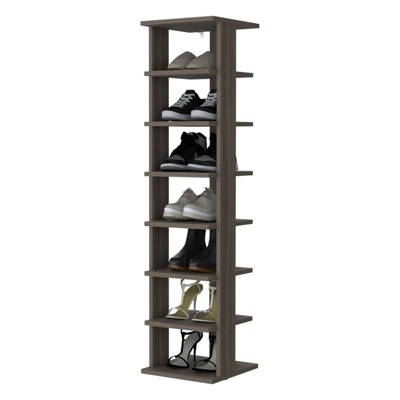 SEVOBAL Shoe Racks Practical Design Daily Essentials Decorative Items with Open Shelves for Living Spaces, Gray, 27.94"*11.7"*48.7"