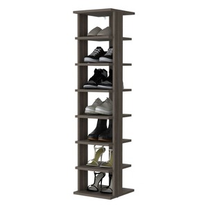 SEVOBAL Shoe Racks Practical Design Daily Essentials Decorative Items with Open Shelves for Living Spaces, Gray, 27.94"*11.7"*48.7" - 1 of 4