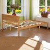 Queen Size Wood Platform Bed Frame with Headboard, Sturdy Slat Support, No Box Spring Required, Espresso Finish - 3 of 4