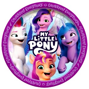 Treasures Gifted My Little Pony Plates 7in - My Little Pony Party Supplies - 8 Pack - 1 of 1