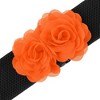 INSPIRE CHIC Women's Elastic Wide Double-Flower Stretch Corset Waist Belt 1 Pc - 2 of 4