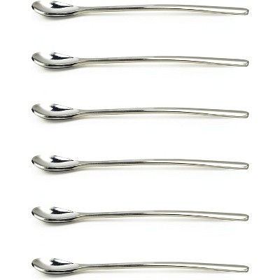 RSVP tiny Salt Condiment Spoon, 6 pc set