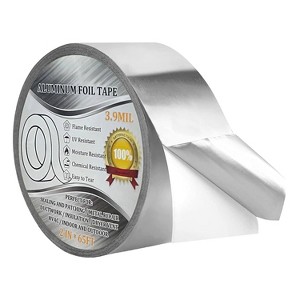 Itopfox Premium Silver Metal HVAC Heat Tape, Heavy Duty Waterproof Aluminum Foil Duct Tape for Ductwork, Sealing, Patching, Dryer Vent Insulation - 1 of 4