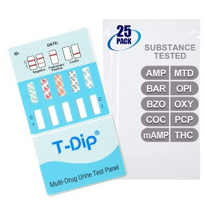 Mintegrity [25pk] 10 Panel Urine Drug Test Card for Home | High Sensitivity Substance Screening Home Detection Urine Dip Card | MT-WDOA-4104 - 1 of 4