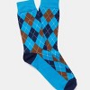 Blue Argyle Socks (Men's Sizes Adult Large) from the Sock Panda - 2 of 3