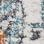 burnt orange, aqua, blue, burgundy, off white, red, mustard