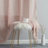 HLC.ME Emily Faux Linen Semi Sheer Light Filtering Back Tab Pocket Lightweight Window Curtains Drapery, 2 Panels - 4 of 4