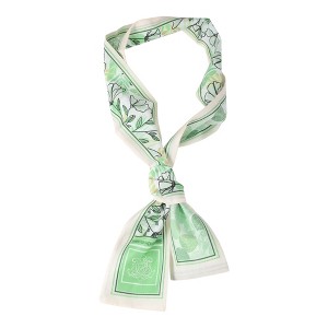 Unique Bargains Women's Flower Leaves Long Ribbon Headband Light Green 1 Pc - 1 of 4