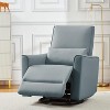 Swivel Rocking Recliner Chair, Manual Recliner Glider with Lumbar Support & Faux Leather Upholstery - 3 of 4