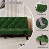 NicBex 66 Inch Velvet Sofabed,Convertible Sofa with Tufted Backrest for Living Room,Office,Apartment,Small Space,Green - 4 of 4