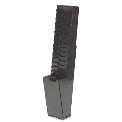 Acroprint 25-Pocket Expanding Time Card Rack Plastic Black 810118000