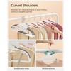 30/50-Pack Heavy Duty Plastic Hangers with S-Shaped Opening, 360° Swivel Hook Space Saving Closet Organizers - 4 of 4