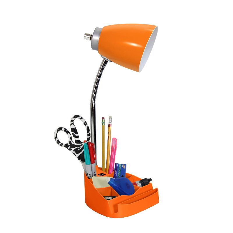 Gooseneck Organizer Desk Lamp with iPad Tablet Stand Book Holder and USB Port - LimeLights, 3 of 7