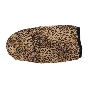 Unique Bargains Women Simulated Silk Print Shower Cap for Bathroom Hotel 1 Pc - 1 of 4