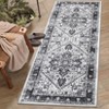 Washable Area Rug Vintage Living Room Rug Oriental Rug for Bedroom Non-Slip Retro Medallion Carpet Print Distressed Rug for Dining Room - 3 of 4