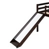 NicBex Twin Size Bunk Bed Multifunctional Design Loft Bed Pine Frame Bed Frame with Slide, Guardrails and Ladder, No Box Spring Required - 4 of 4