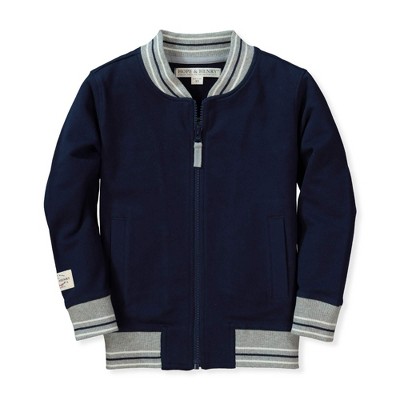Hope & Henry Boys' French Terry Baseball Jacket, Kids