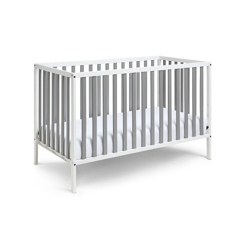 Baby Cache Deux Remi 3-in-1 Convertible Island Crib - White/Gray, 3 of 9