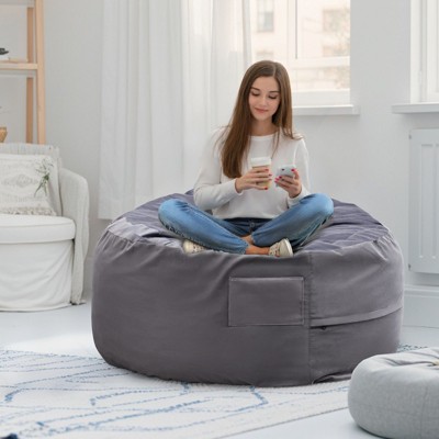 CAVINAS Polyester Oversized Bean Bag Chair,Lazy Sofa Chair with Detachable and Washable Covers,Lounge Chair for Living Room