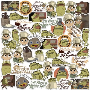Over The Garden Wall Greg and Frog 50ct Vinyl Large Deluxe Stickers Variety Pack - 1 of 4