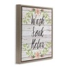 Stupell Industries Floral Wash Soak Relax Black Framed Floater Canvas Wall Art - 3 of 4