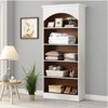 Lirago White Particle Board 5-Shelf Bookcase 11.81x29.53x70.86 Inch Tall Storage Rack with Anti-Tipping Safety Kit - 3 of 4