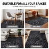 World Rug Gallery Circles Arch  Shag Rug – Durable & Soft for High-Traffic Areas – Anthracite Dark Gray – Kid Friendly - 4 of 4