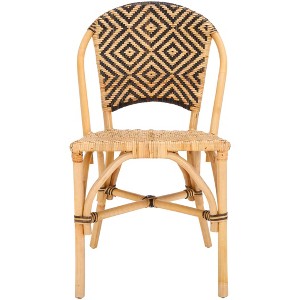 Callidora Dining Chair - DCH6509 - Natural/Black - Safavieh - 1 of 4