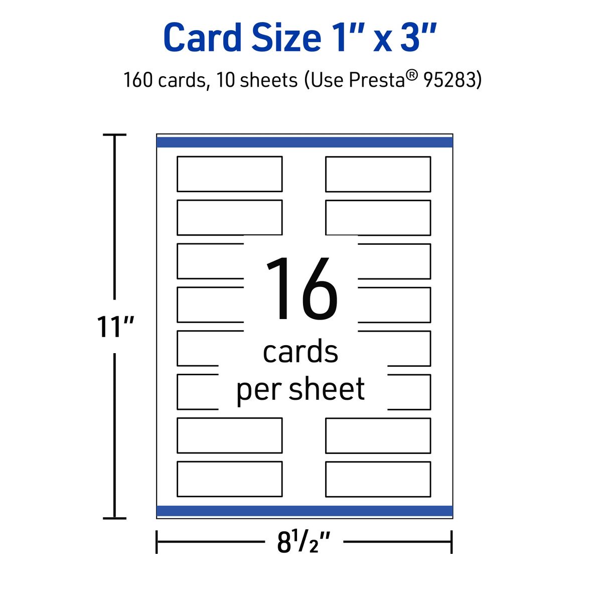 1" x 3" Rectangle, Glossy White Business Cards - thumbnail 5