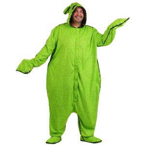 HalloweenCostumes.com Plus Size Disney Oogie Boogie Onesie Adult Costume | Disney Costumes - 1 of 4
