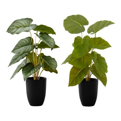 GlasFlength Artificial Plants Small Fake Plants Artificial Grass Plants Faux Plants for Indoor Home Table Decoration, Green, 12"*12"*12.5"