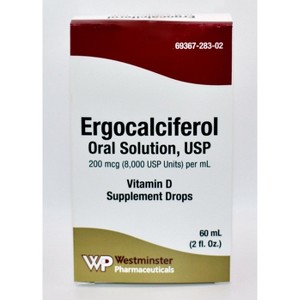 Westminster Ergocalciferol Vitamin D 8000U/mL Oral Drops 2 Oz - 1 of 1