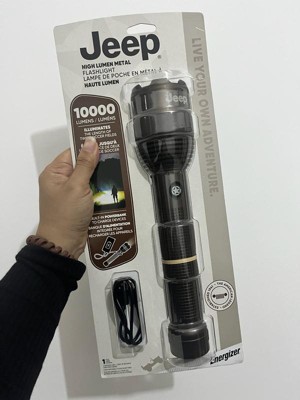 Energizer 10000 Lumens Jeep High Lumen Metal Rechargeable LED Flashlight -  Brown : Target