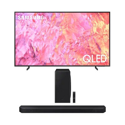 Samsung QN55Q60CA 55" QLED 4K Smart TV (2023) with HW-Q800C 5.1.2 Ch Soundbar and Wireless Subwoofer (2023)