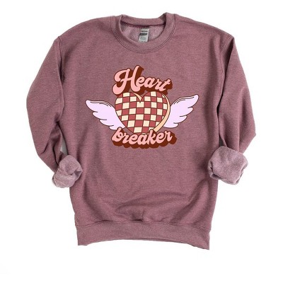 Simply Sage Market Women's Graphic Sweatshirt Heart Breaker Wings