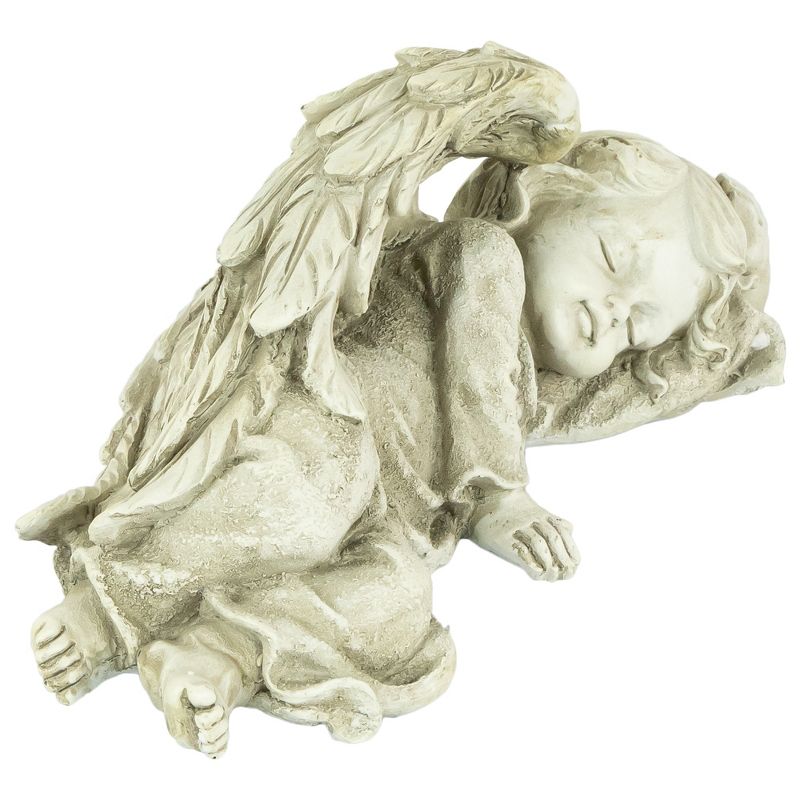 Northlight 9.75" Sleeping Cherub Angel Outdoor Patio Garden Statue - Gray, 4 of 6