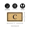 Evergreen Monogram Indoor Outdoor 100% Natural Coir Doormat 28" x 16" |  Letter  "C" - 3 of 4