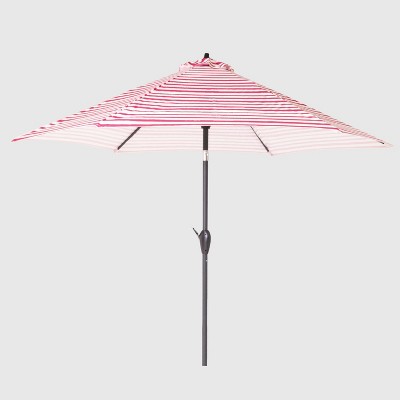 pink and black umbrella