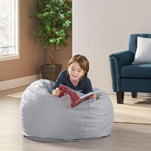 NicBex Polyester Round Bean Bag Chair with High-Density Foam,Lazy Sofa Chair for Adults,Modern Lounge Chair for Living Room - 1 of 4