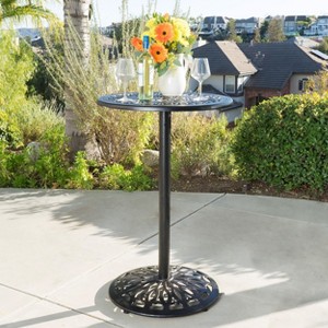Sapphtopaz Patio Outdoor Table Aluminum Patio Dining Table Outdoor Dining Table Picnic Table with Woven Accents for Garden, Yard, Lawn, Patio - 1 of 4