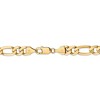 Black Bow Jewelry Men's 8.75mm, 14k Yellow Gold, Flat Figaro Chain Necklace - 4 of 4