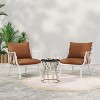 GDFStudio Larla Outdoor Club Chairs with Water-Repellent Cushions (Set of 2) - 2 of 4