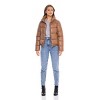 Women's Faux Leather Puffer Jacket, Puffy Coat - S.E.B. By SEBBY - 4 of 4